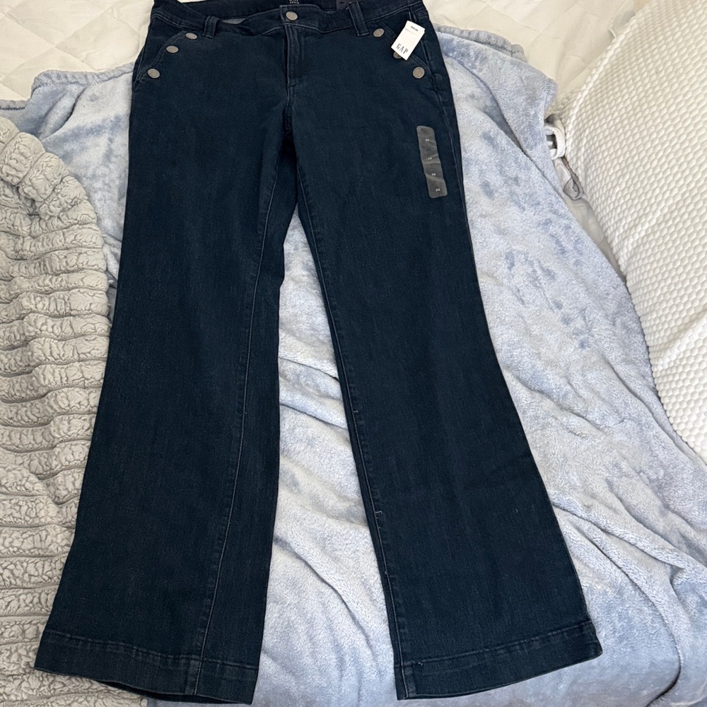 GAP Women's Dark Blue Flare Jeans